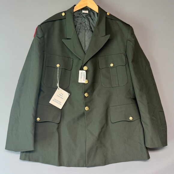 De Rossi & Son Co. Other - US Army Mens Green Service Uniform Dress Coat AG-489 50R De Rossi & Son Co New
